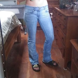 American Eagle Outfitters Light Blue Flare Jeans